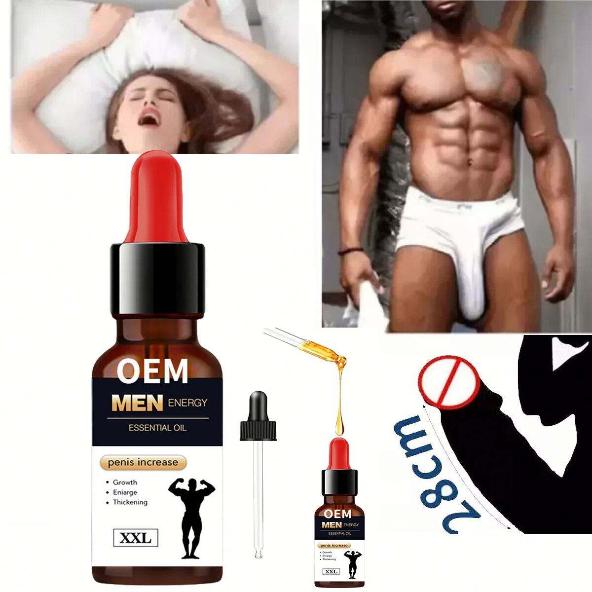 Body Women and Men Lift up Sex Sexual Massage Sex Massage Oil Enlargement Oil for Men