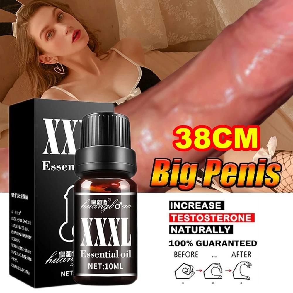 XXXL Penis Enlargement Oil Permanent Big Cock Increase Plant Extracts Men's Personal Care Massage Oil for Growth Thicckening
